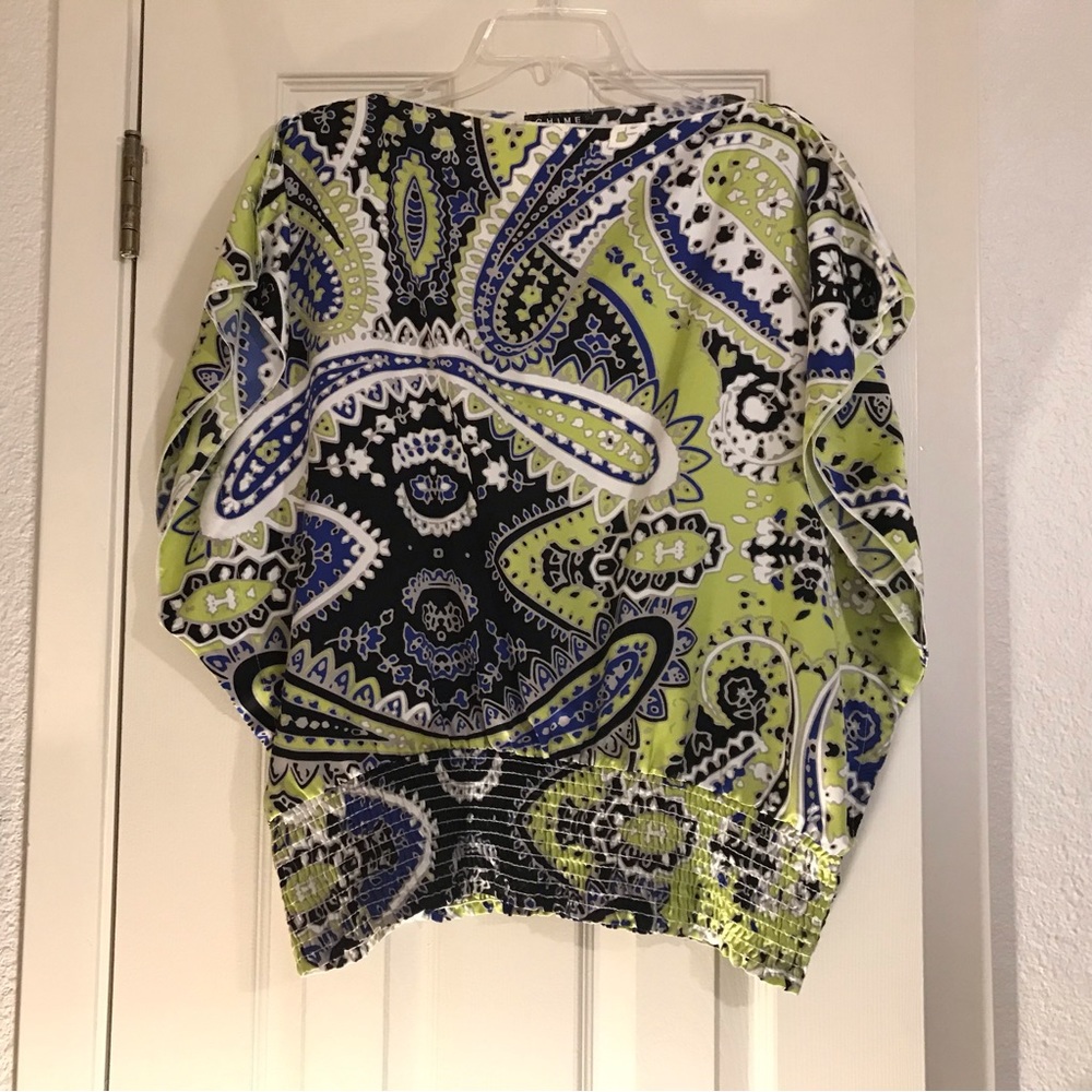 Chime Elastic Waist Blouse Size XL